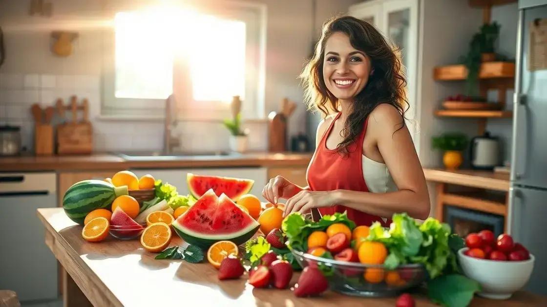 Alimentos ricos em água para complementar a hidratação