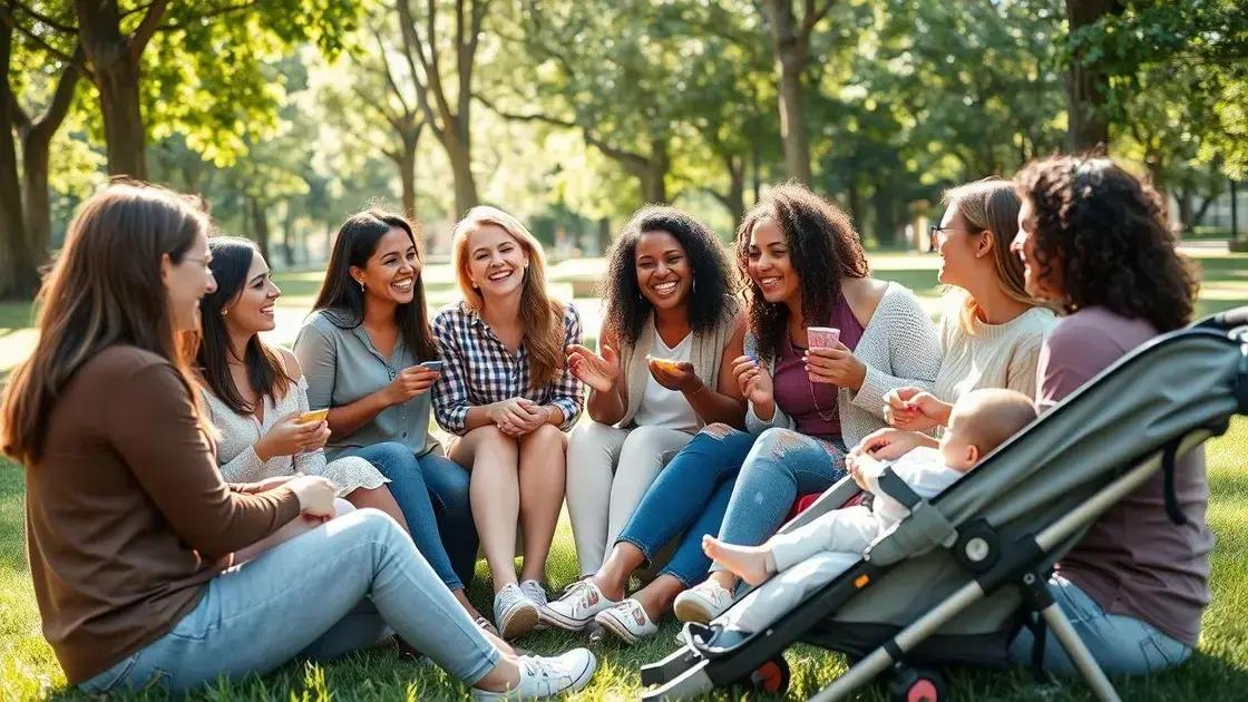 Conectando-se com outras mães