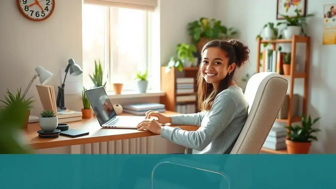 Crie um ambiente propício para o estudo