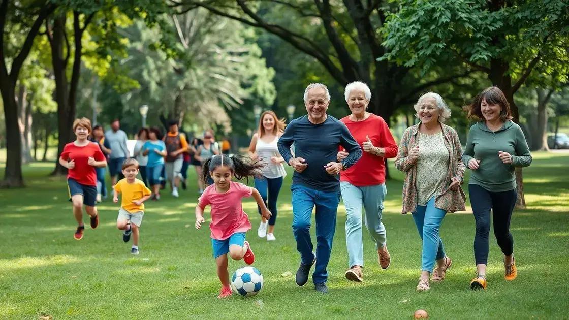 Exercícios para diferentes faixas etárias