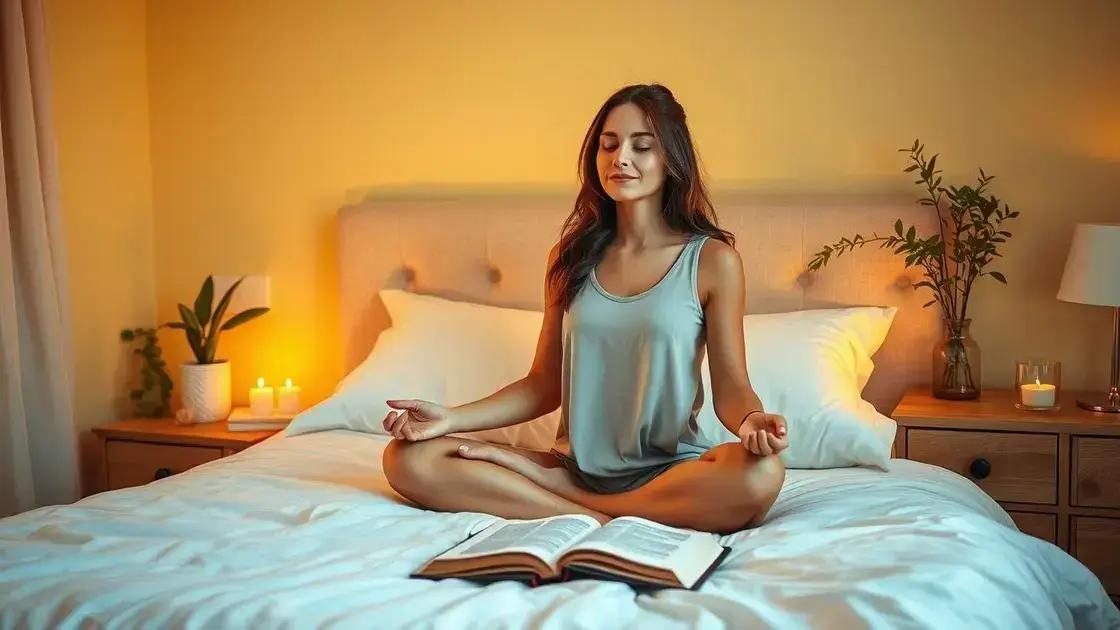 Técnicas de relaxamento para uma boa noite
